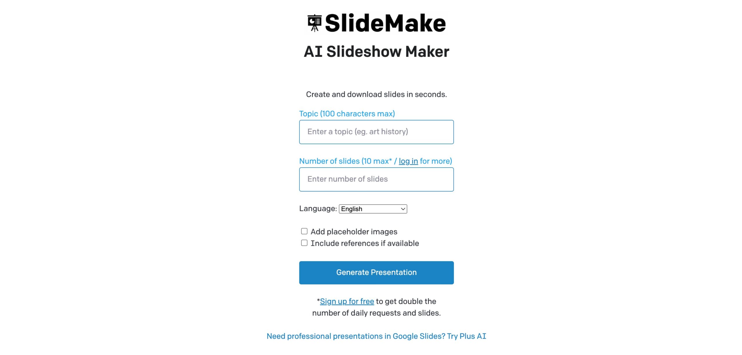 Slidemake