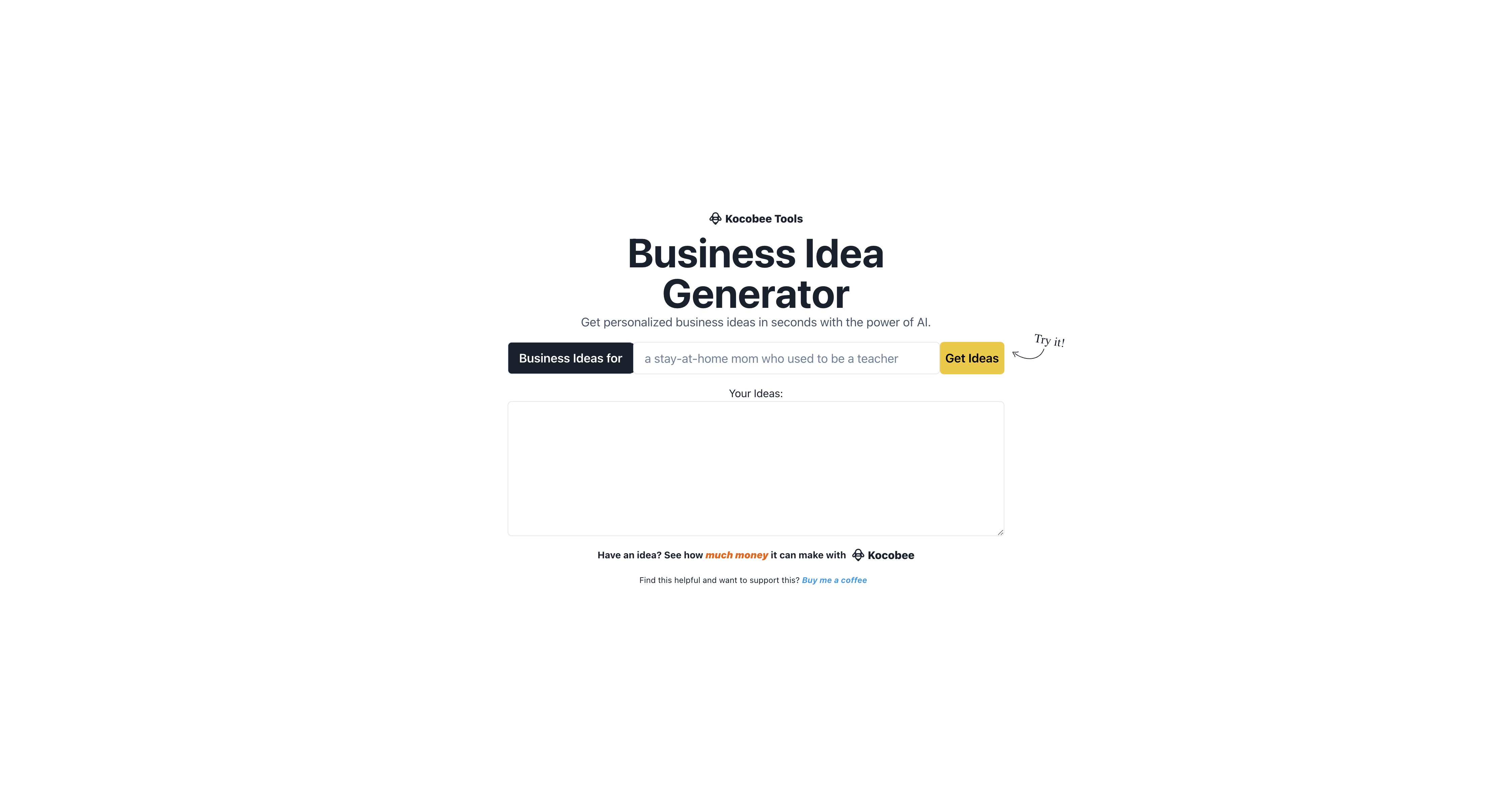 Business Idea Generator