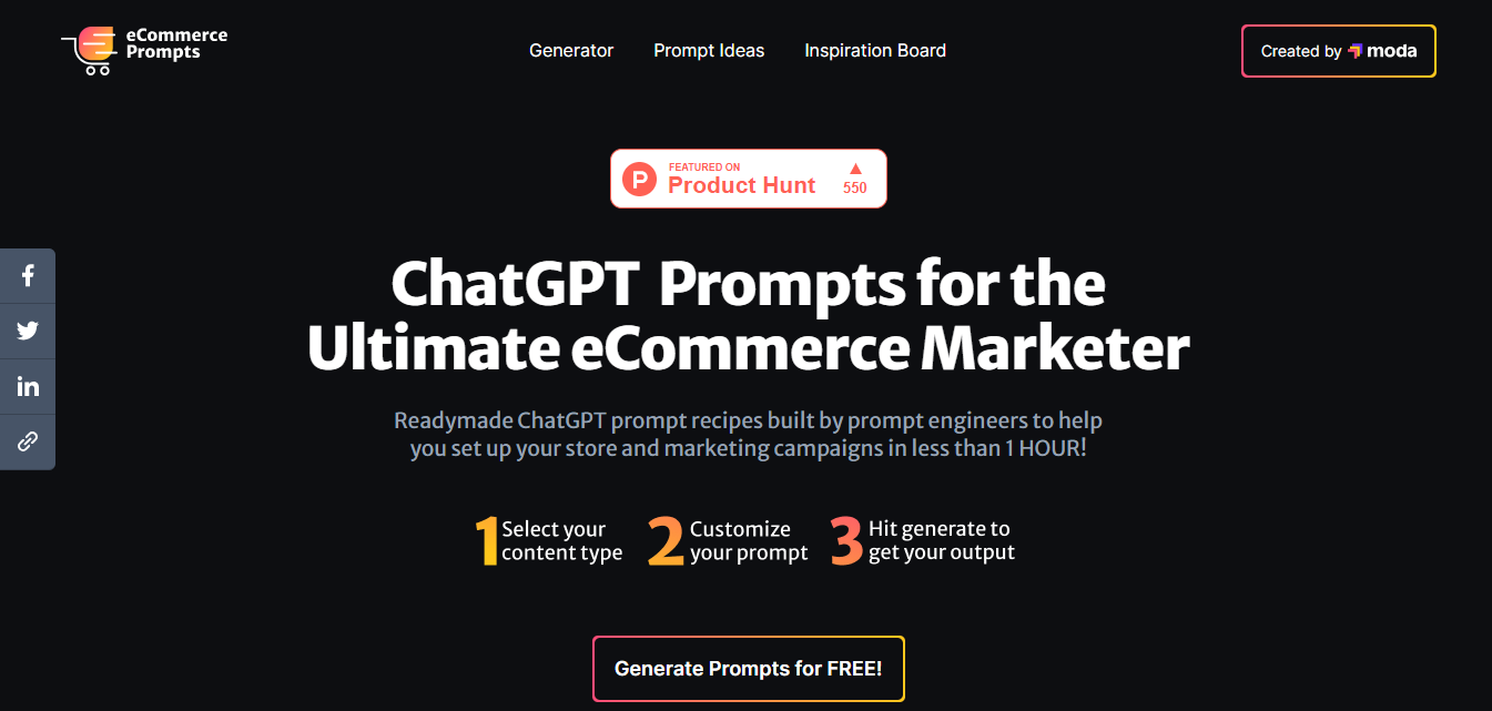 eCommerce ChatGPT Prompts