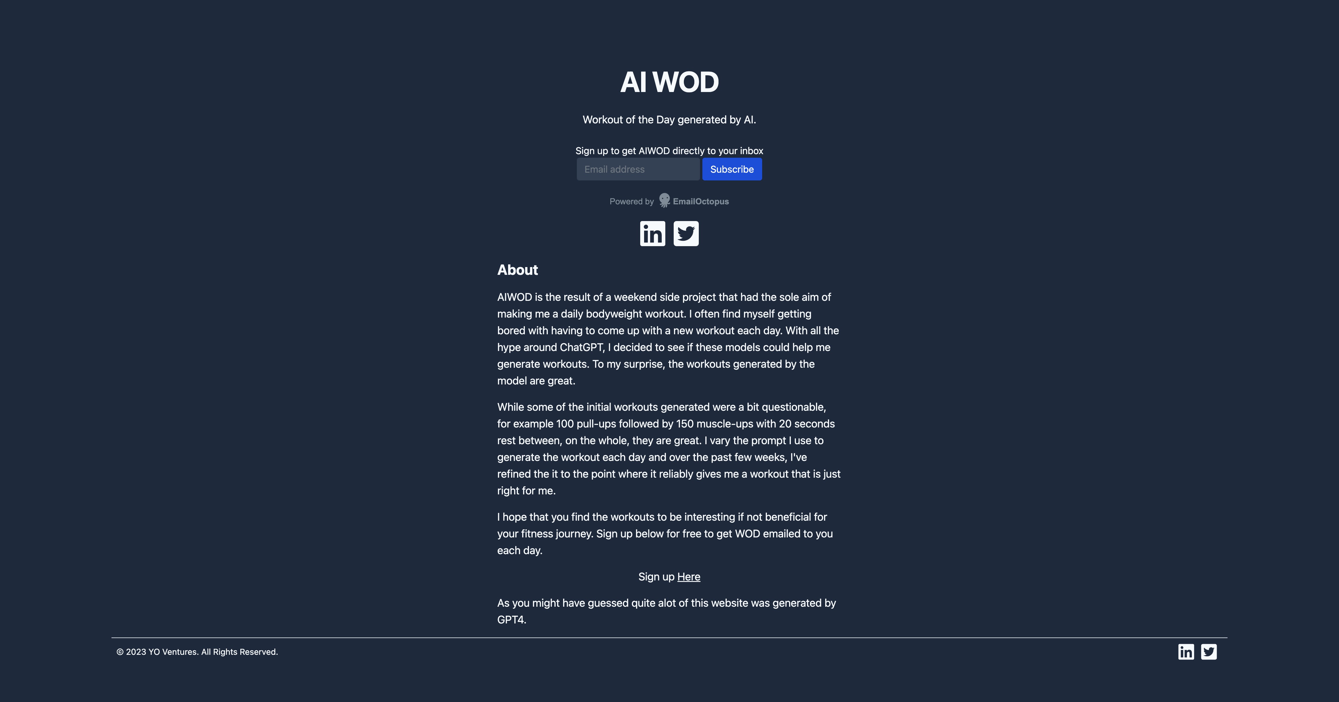 AI WOD