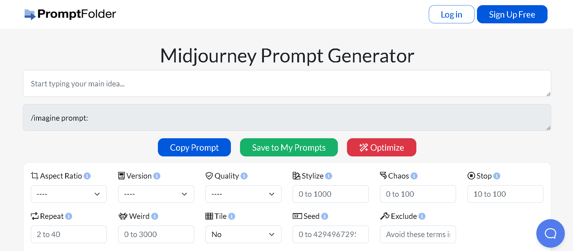 MidJourney Prompt Helper