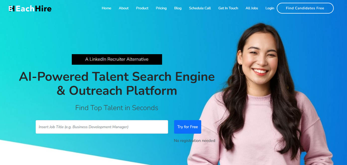 EachHire AI Talent Search Engine