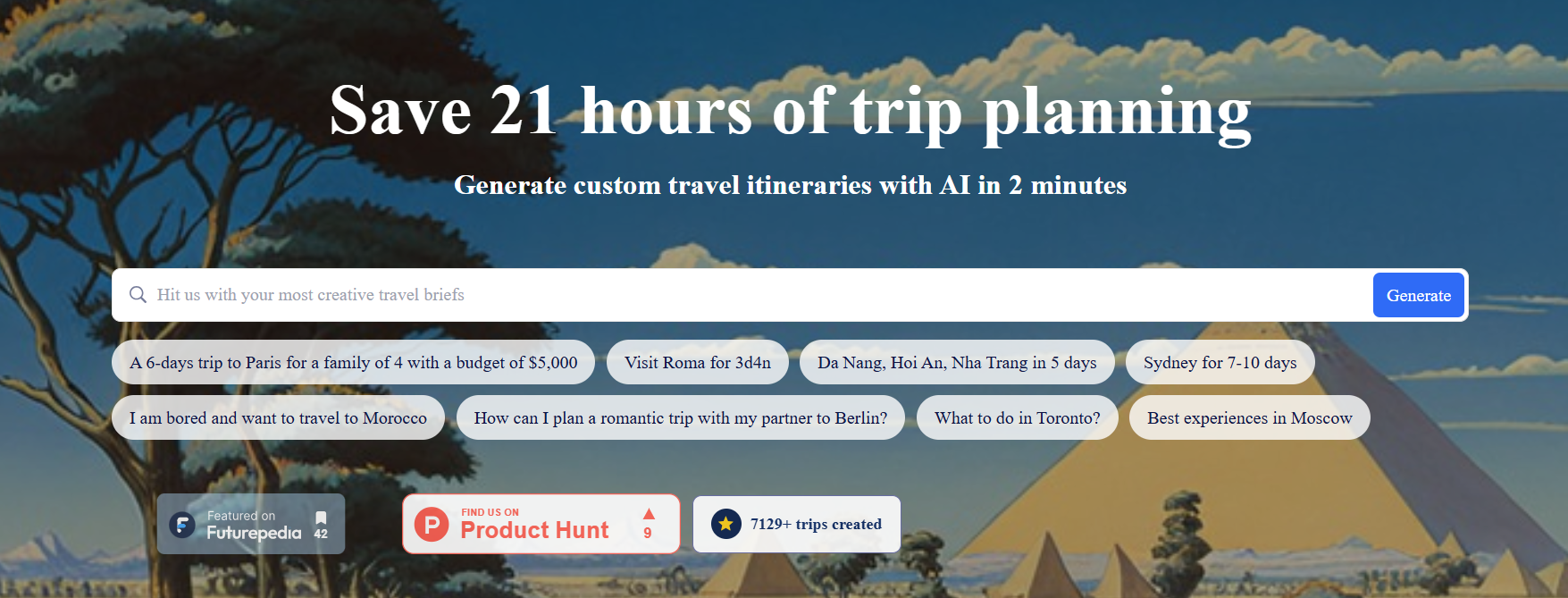 PlanTrips: AI-powered travel planner