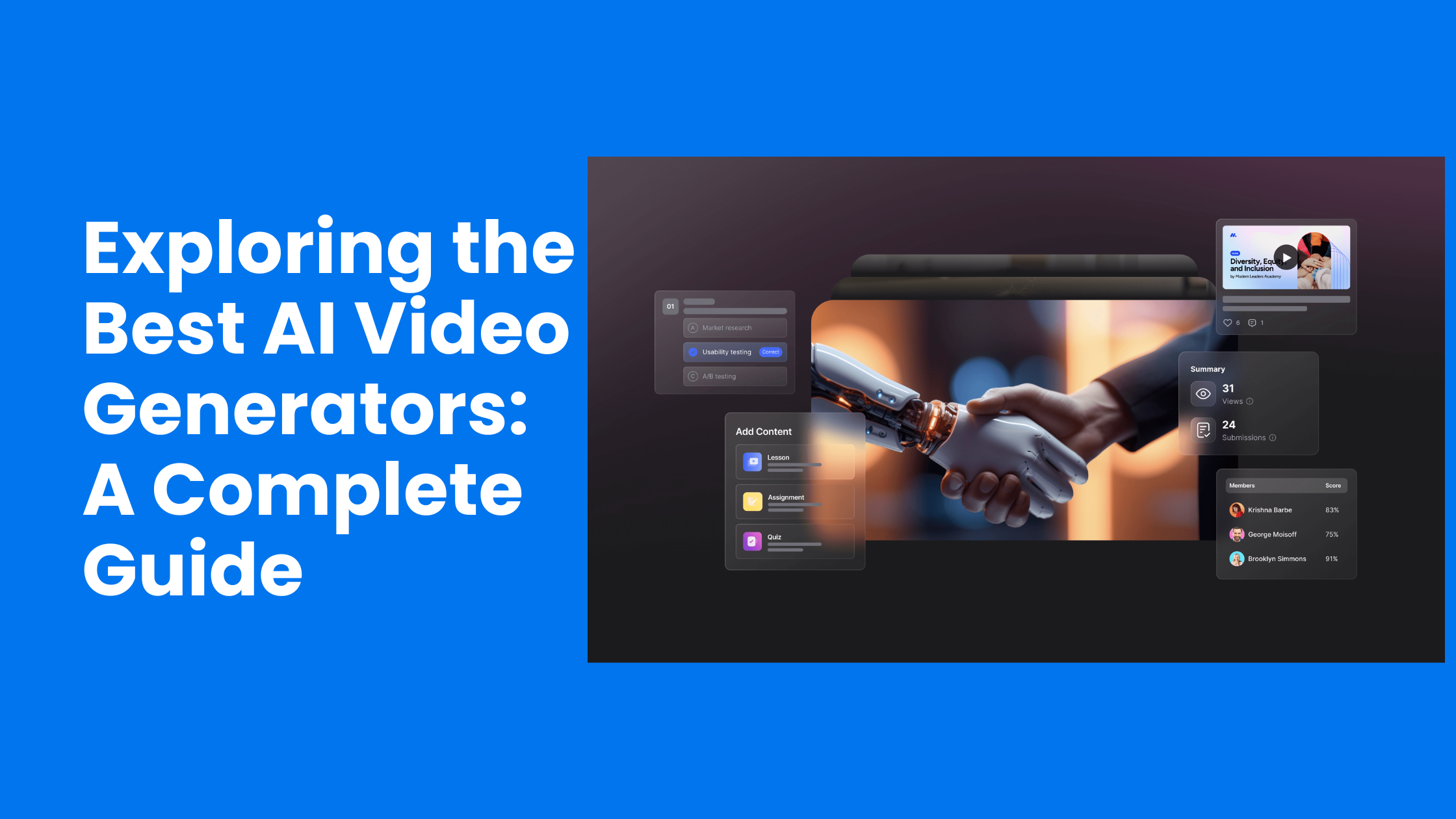 Exploring the Best AI Video Generators: A Complete Guide