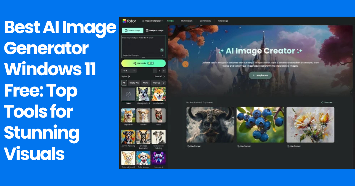 Best AI Image Generator Windows 11 Free: Top Tools for Stunning Visuals