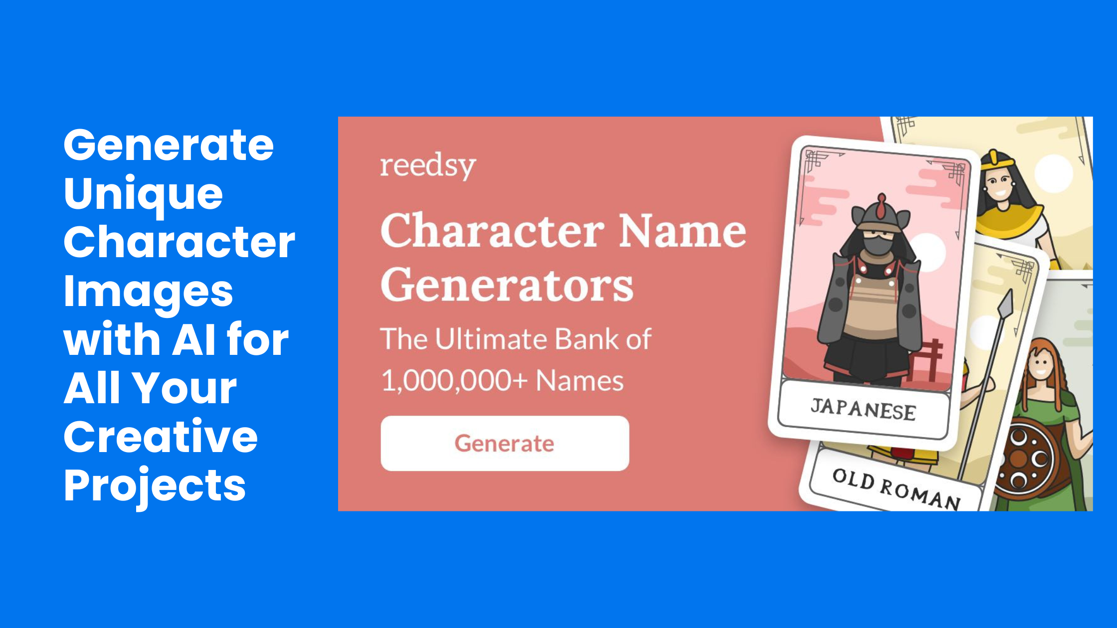 Generate Unique Character Images with AI for All Your Creative Projects